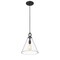 Z-Lite Harper 1 Light Pendant, Matte Black & Clear 3034P11-MB - alternate 7